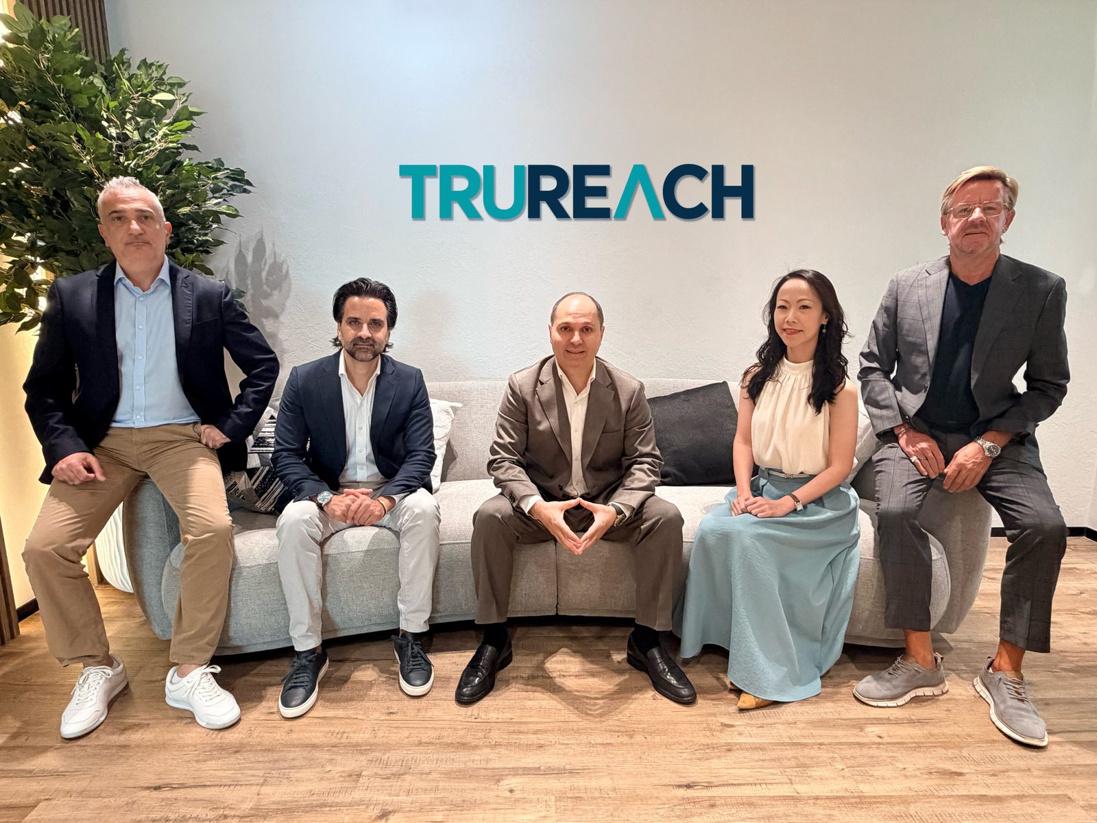 The TruReach leadership team, left to right: Eyad Abdul Khalek, Maher Ghazal, Mazen Hallaway, Iris Guan and John Speers